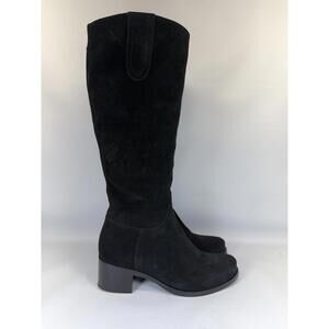 La Canadienne Polly Waterproof Knee High Suede Boots US 7.5 EU 38 Black